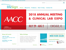 Tablet Screenshot of lifesignmed.com